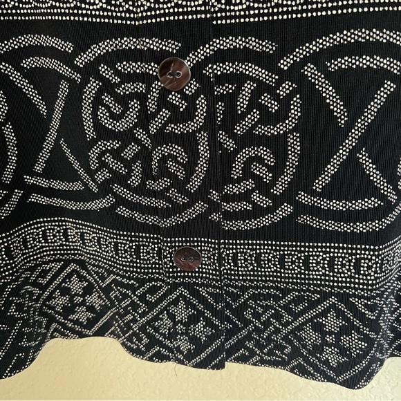 RONNI NICOLE BLAZER JACKET BLACK GRAY PRINT PETITE SIZE MEDIUM LIGHTWEIG… - Picture 8 of 9